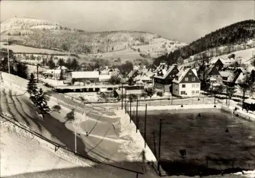 Ak Geising Altenberg im Erzgebirge, Teilansicht, Winter