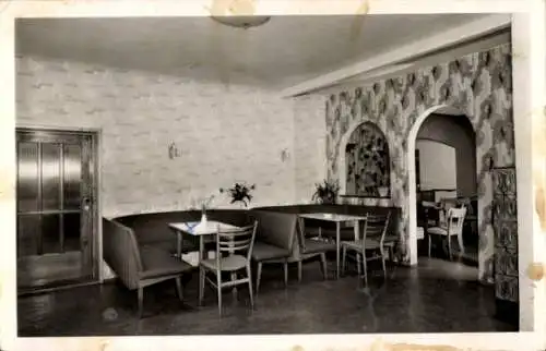 Ak Ortenburg Niederbayern, Konditorei Cafe Bachmeier, Speiseraum