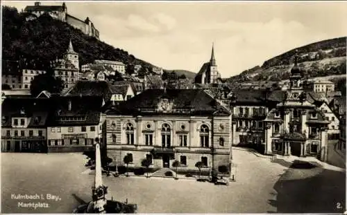 Ak Kulmbach in Oberfranken, Marktplatz