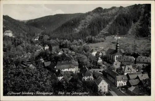 Ak Wirsberg im Fichtelgebirge, Teilansicht, Schorgasttal