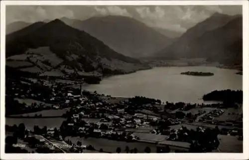 Ak Schliersee in Oberbayern, Fliegeraufnahme