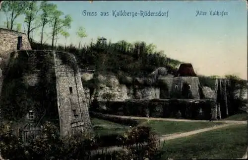 Ak Kalkberge Rüdersdorf in der Mark, alter Kalkofen