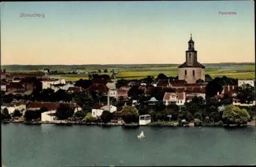 Ak Strausberg in der Mark, Panorama