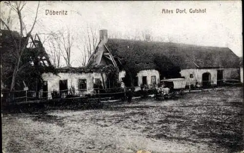 Ak Döberitz im Havelland, Truppenübungsplatz, Altes Dorf, Gutshof