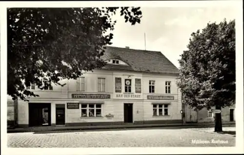 Ak Müllrose in Brandenburg, Rathaus, Rat der Stadt