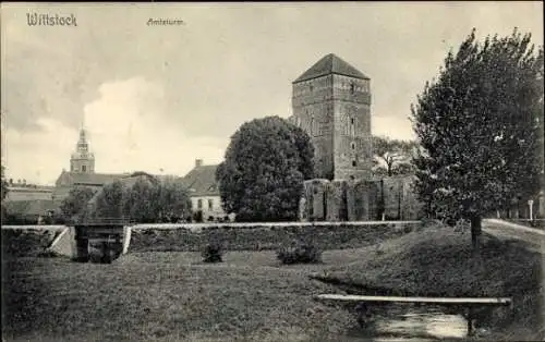 Ak Wittstock Dosse in der Prignitz, Amtsturm