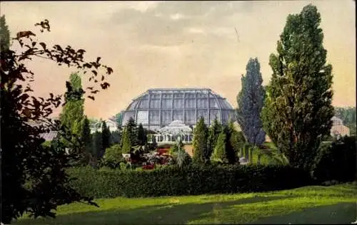 Ak Berlin Zehlendorf Dahlem, Botanischer Garten, Italienischer Garten mit Schauhäusern