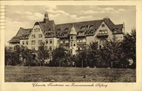 Ak Chemnitz in Sachsen, Sanatorium von Zimmermannsche Stiftung