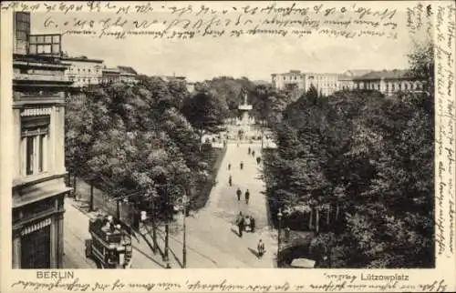 Ak Berlin Tiergarten, Lützowplatz, Straßenbahn