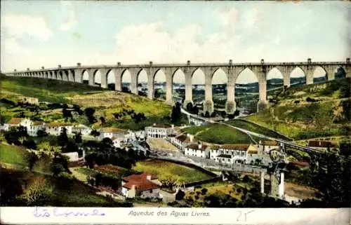 Ak Lisboa Lissabon Portugal, Aqueducto das Aguas Livres