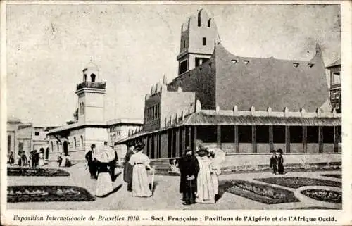 Ak Brüssel Brüssel, Internationale Ausstellung 1910, Pavillons von Algerien