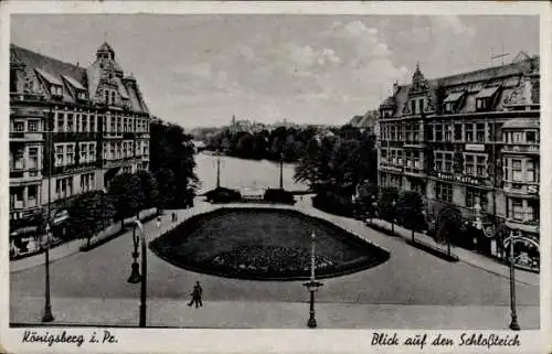 Ak Kaliningrad Königsberg Ostpreußen, Schlossteich