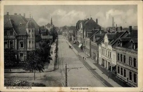 Ak Recklinghausen im Ruhrgebiet, Herner Straße