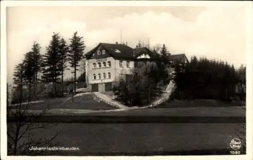 Ak Hain Oybin, Valy Krompach Krombach Region Reichenberg, Johannissteinbauden