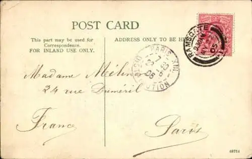 Ak Ramsgate Kent England, St. Augustinus Kirche