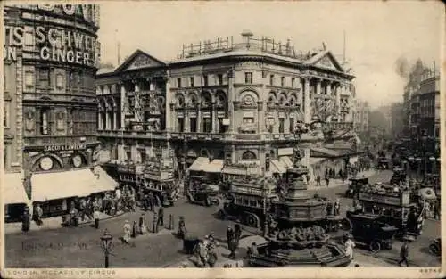 Ak West End London City England, Piccadilly Circus