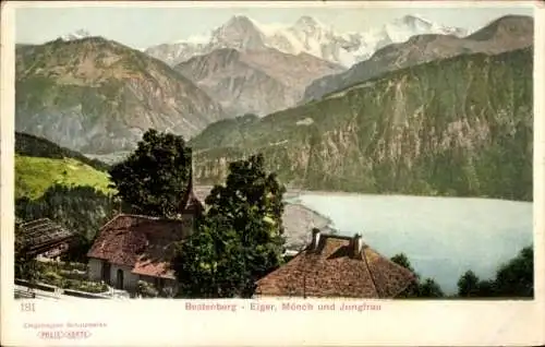 Ak Beatenberg Kanton Bern, Eiger, Mönch, Jungfrau