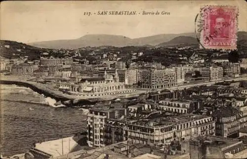 Ak Donostia San Sebastián Baskenland, Gros-Viertel