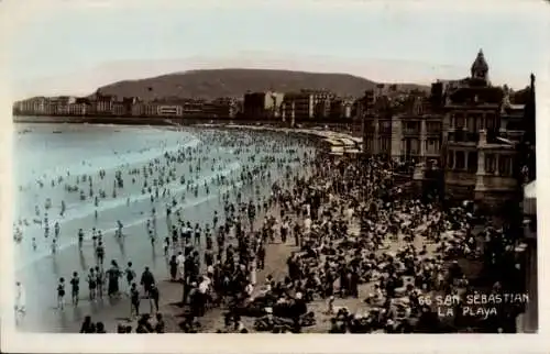 Ak Donostia San Sebastian Baskenland, Strand