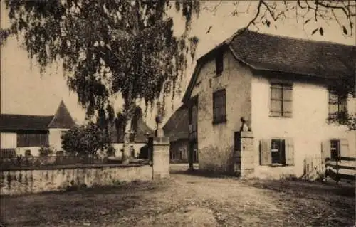 Ak Basel Stadt Schweiz, Birsfelder Hof am Rhein