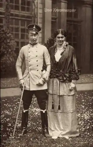 Ak Kronprinz Wilhelm von Preussen, Kronprinzessin Cecilie von Preußen, Liersch 7019