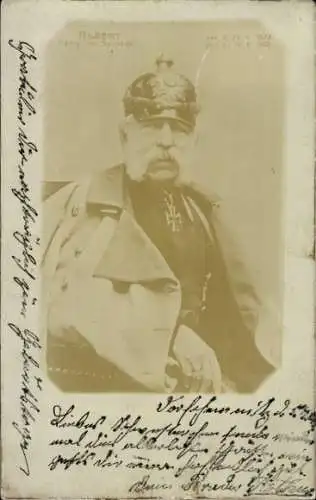 Ak König Albert von Sachsen, Portrait, Uniform, Mantel, Orden, Pickelhaube