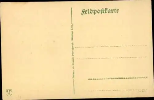 Ak An der Somme abgeschossener englischer Doppeldecker, I WK