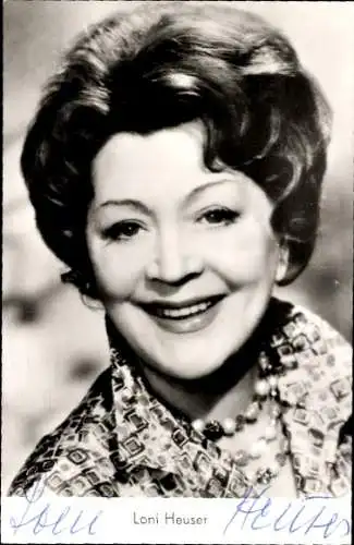 Ak Schauspielerin Loni Heuser, Portrait, Autogramm