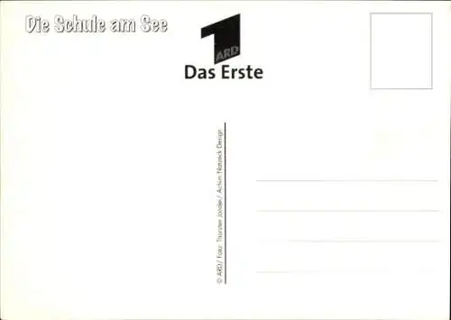 Ak Schauspieler Julian Friedrich, Portrait, Die Schule am See, ARD, Autogramm