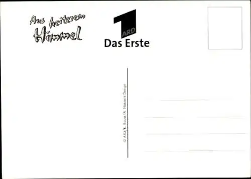 Ak Schauspieler Daniel Friedrich, Portrait, Aus heiterem Himmel, ARD, Autogramm
