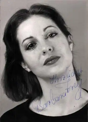 Ak Schauspielerin Barbara Frey, Portrait, Autogramm