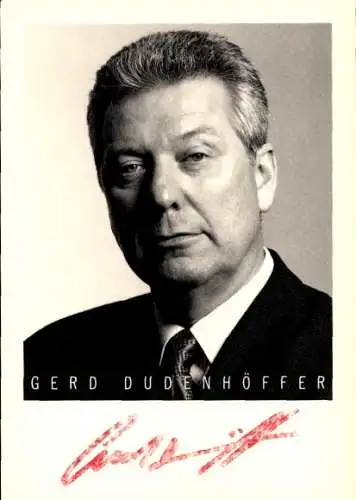 Ak Sänger Gerd Dudenhöffer, Portrait, Autogramm