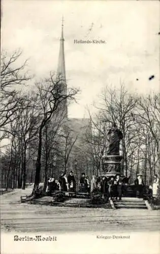 Ak Berlin Tiergarten Moabit, Kriegerdenkmal