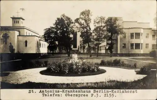 Foto Ak Berlin Lichtenberg Karlshorst, St. Antonius Krankenhaus