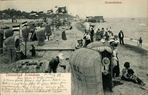 Ak Ostseebad Arendsee Kühlungsborn, Strand