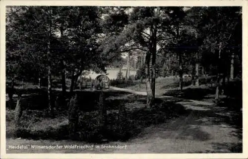 Ak Stahnsdorf in Brandenburg, Heidetal Wilmersdorfer Waldfriedhof