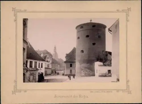 Foto Riga Lettland, Straßenpartie, Turm