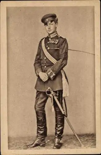 Ak Generalfeldmarschall Paul von Hindenburg, Leutnant im 3. Garde Rgt., Feldzug 1870/71