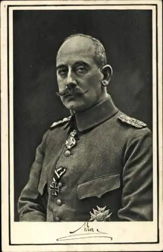 Ak Max von Baden, Portrait, Orden, Eisernes Kreuz