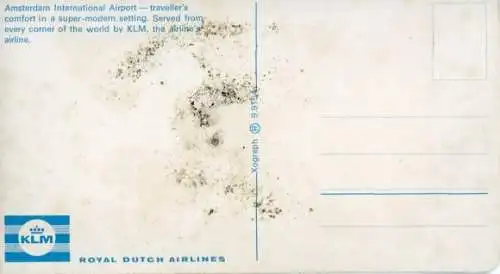 3-D Ak Flughafen Schiphol, Amsterdam, Niederländische Passagierflugzeuge, KLM