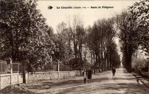 Ak La Coquille Dordogne, Route de Perigueux