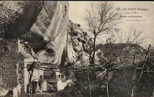 Ak Les Eyzies Dordogne, Station prehistorique