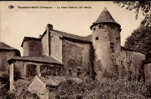 Ak Bussière Badil Dordogne, Schloss