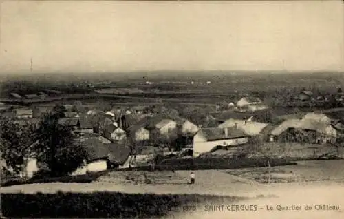 Ak St Cergues Haute Savoie, Le Quartier du Chateau