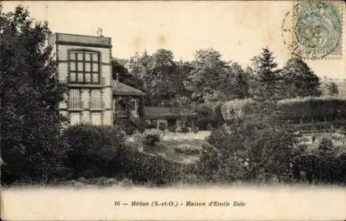 Ak Medan Yvelines, Haus von Emile Zola