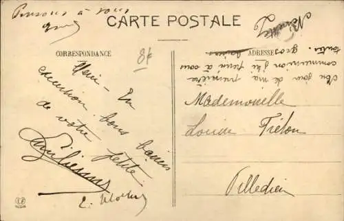 Ak Olette Pyrénées-Orientales, Panorama sur la Vallee de la Tet