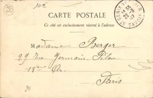 Ak Saint Geoire en Valdaine Isère, Place de l'Eglise