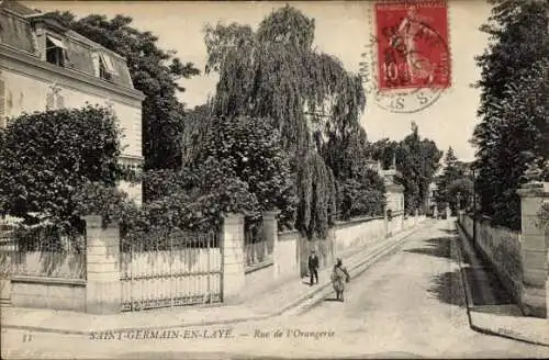 Ak Saint Germain et Laye Yvelines, Rue de l'Orangerie