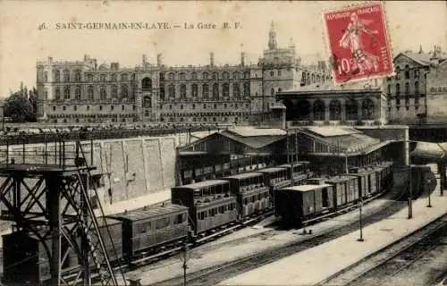 Ak Saint Germain et Laye Yvelines, Bahnhof