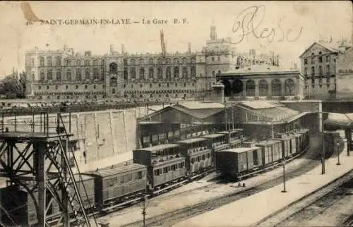 Ak Saint Germain et Laye Yvelines, Bahnhof